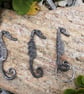 Blacksmith made seahorse style keyring - Image 3