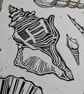 Multi Shell Lino Print (Black) - Image 4