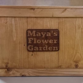 Garden planter, flower tub, box, outdoor gift, herb, gift, personalized plaque