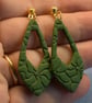Geometric Cut Out Earrings - Image 2