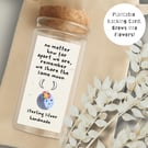 Sterling Silver Earrings In A Bottle With A Plantable Card, Gift For Her