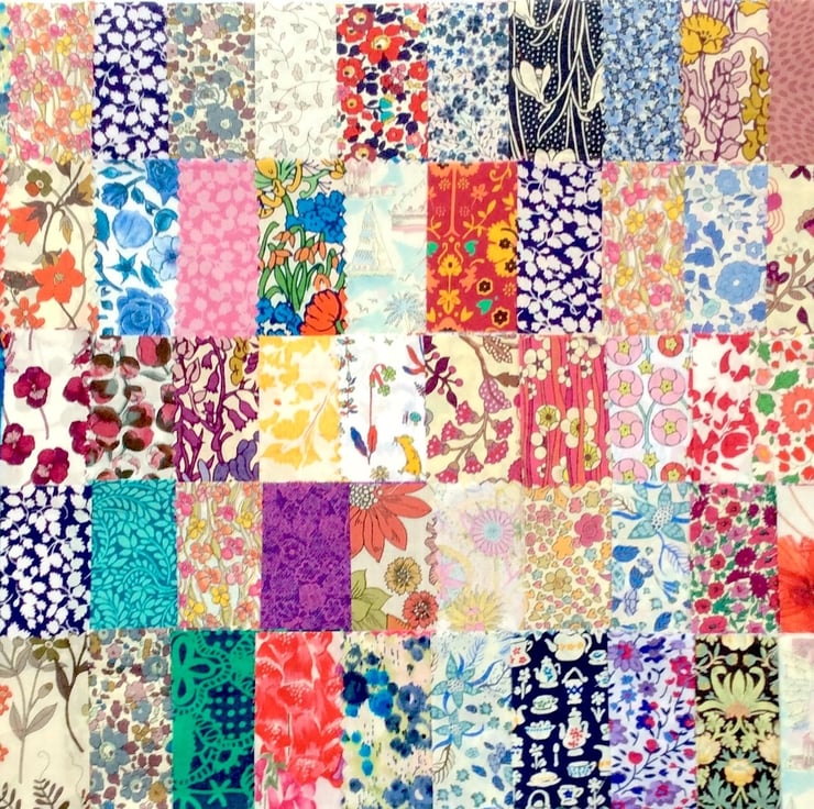 100 Liberty Fabric Scraps 2.5inch Squares ALL... Folksy