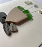 Cornwall sea glass plant pot design greeting card  - Image 4