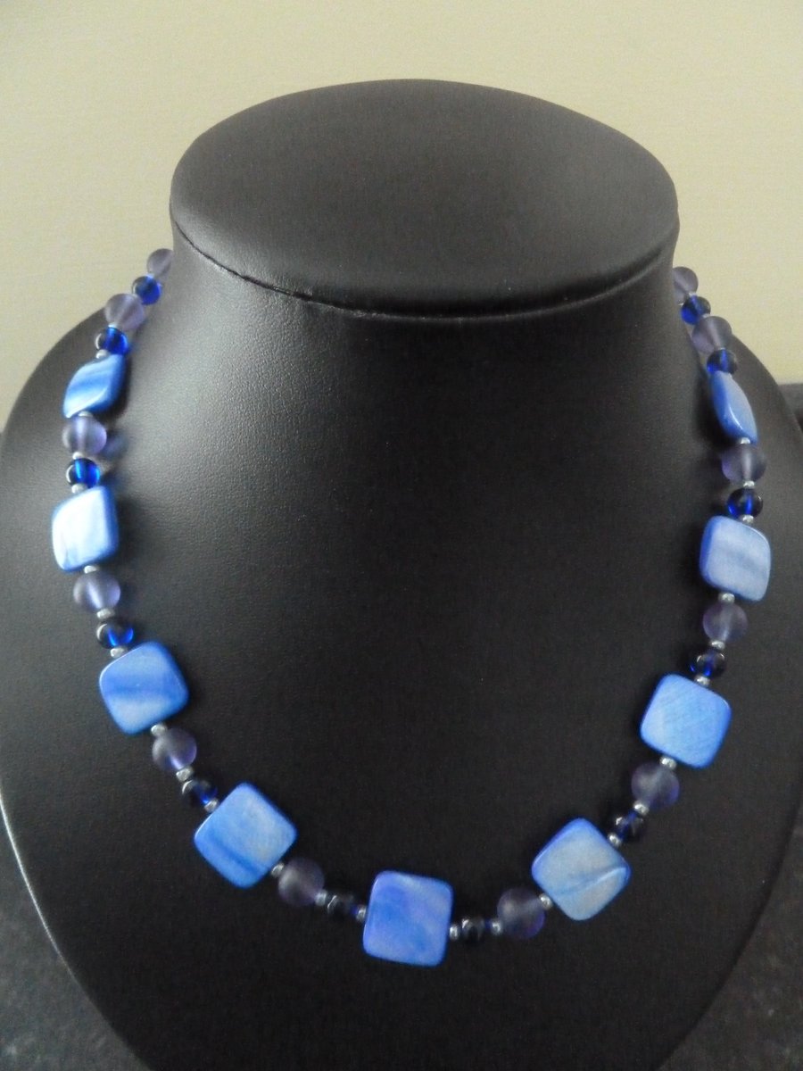 blue shell necklace