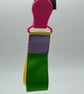 Ribbon Fidget with Colourful Plastic (Pacifier-Braces Style) Clip - Image 4