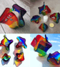 Handmade Glass Rainbow Candle Holder - Personalisation Optional plus Gift Card  - Image 1
