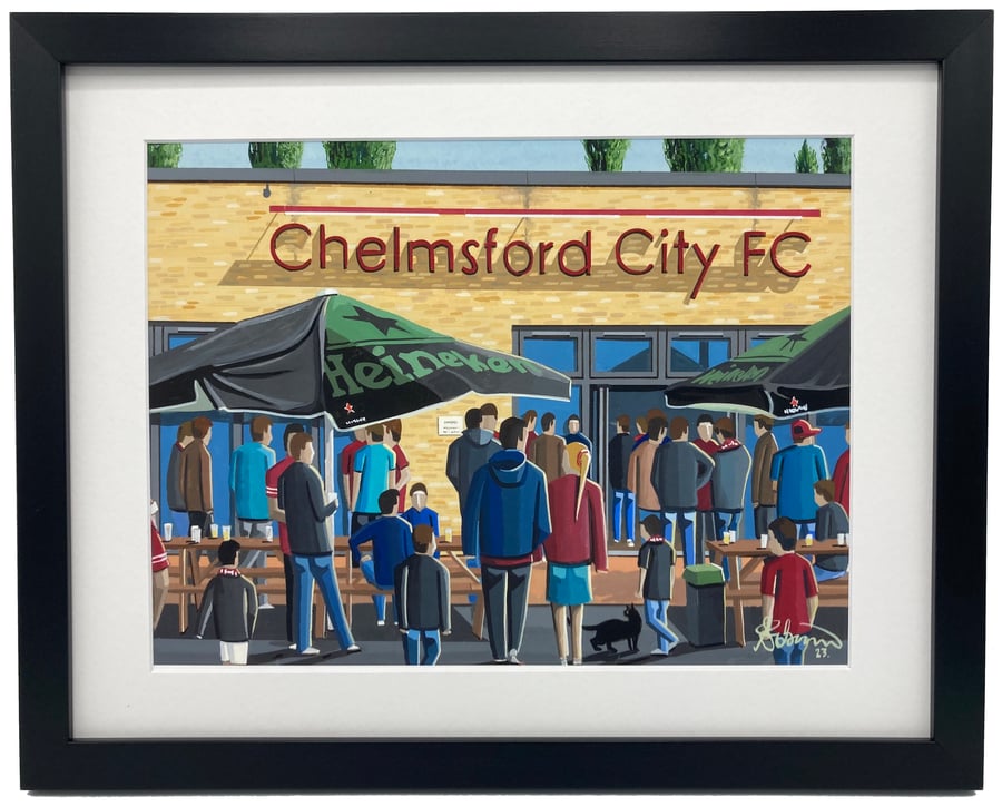 Chelmsford City F.C, Melbourne Stadium, Football Memorabilia Art Print