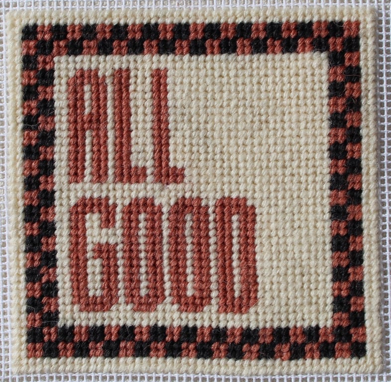 ALL GOOD Needlepoint Pattern – Digital Tapestry Chart PDF