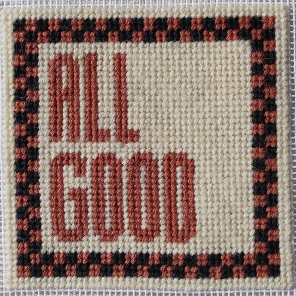 ALL GOOD Needlepoint Pattern – Digital Tapestry Chart PDF