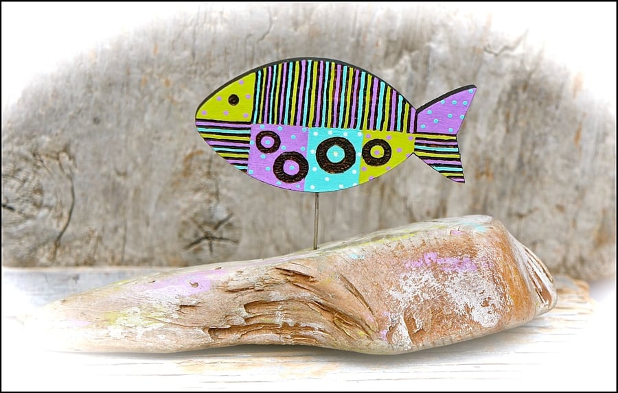 Wooden Fish Sculpture