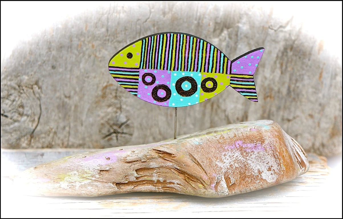 Wooden Fish Sculpture