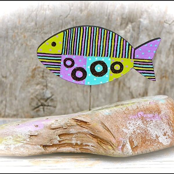 Wooden Fish Sculpture
