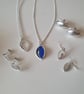 Silver Rugby Ball Drop Earrings - Image 4