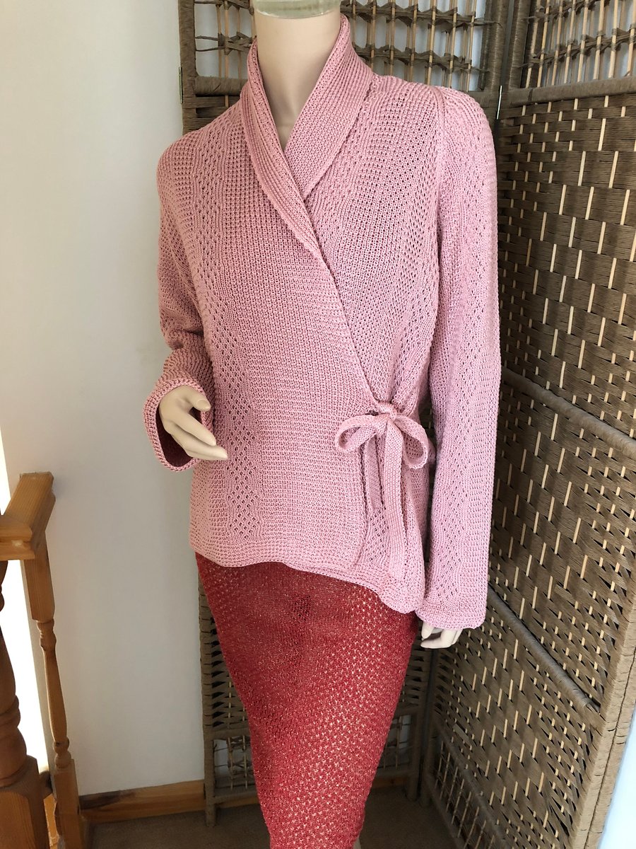 Vintage knitted Cardigan in 100% Cotton