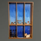 Handpainted shelf for trinkets