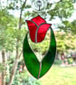 Stained Glass Tulip Suncatcher Handmade Hanging Decoration  - Image 8