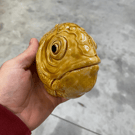Ceramic Wall Mounted Fish Head Sculpture