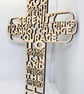 Serenity Prayer Wooden Cross Christianity - Inspirational Birch Decor - Image 2