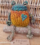 Handmade Knitted Frog named Mouse – One of a Kind Frog Ornament Whimsical Gift - Image 2