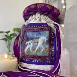 Enchanted Unicorn Velvet pouch 