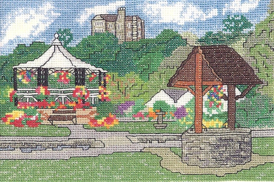 Ilfracombe Jubilee Gardens in Devon cross stitch chart