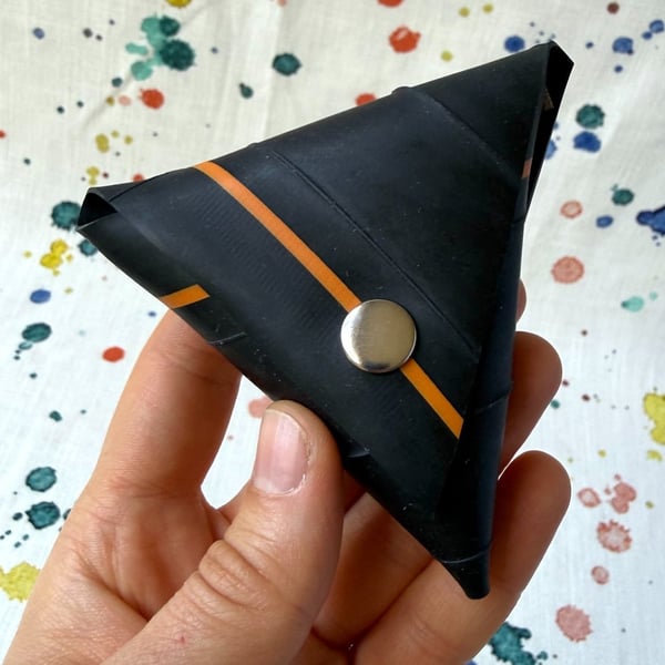 Inner Tube Coin Samosa - Medium Orange Stripe - Second: Gap - Super Seconds