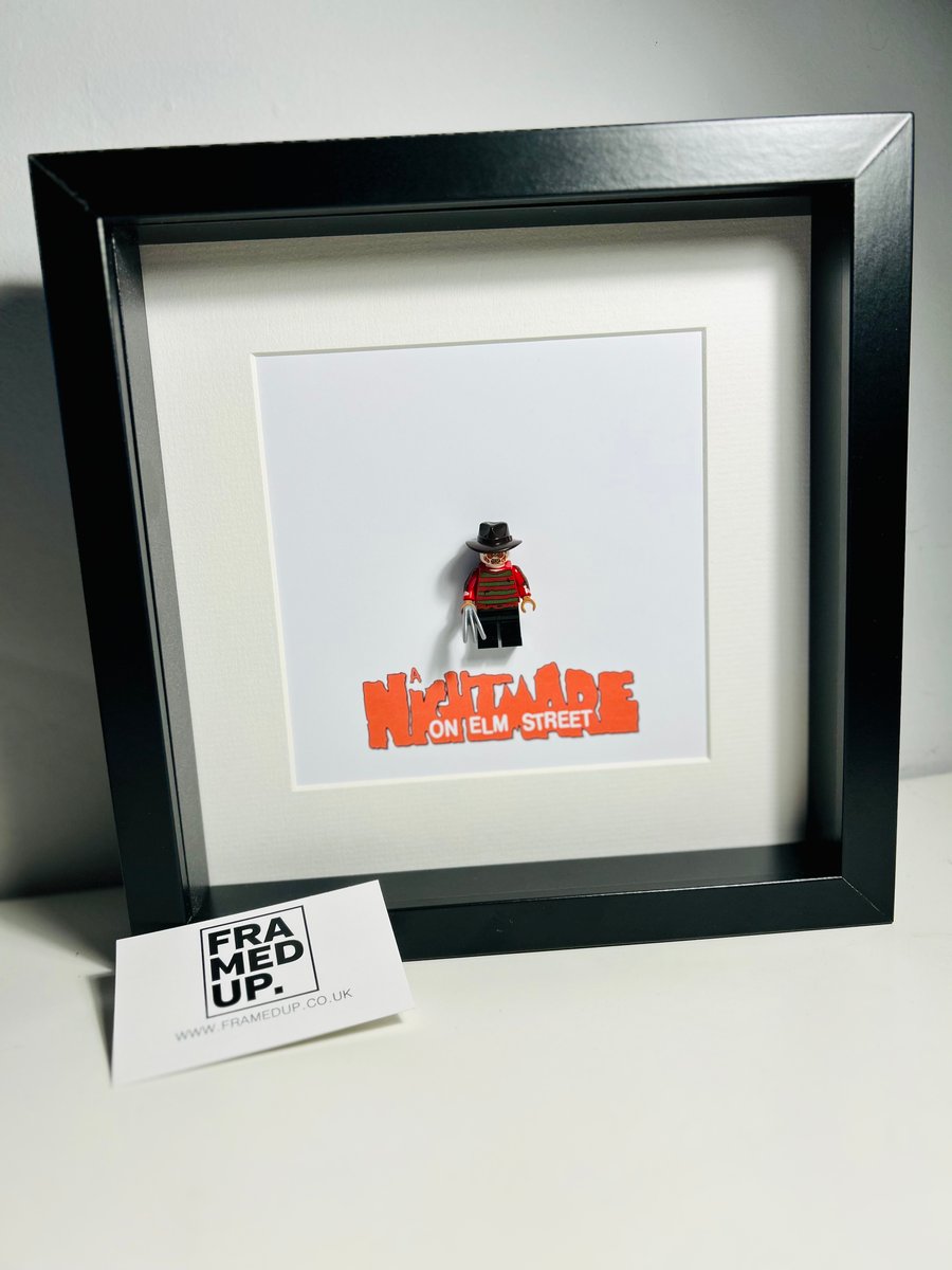 NIGHTMARE ON ELM STREET - FREDDY - Framed custom minifigure 