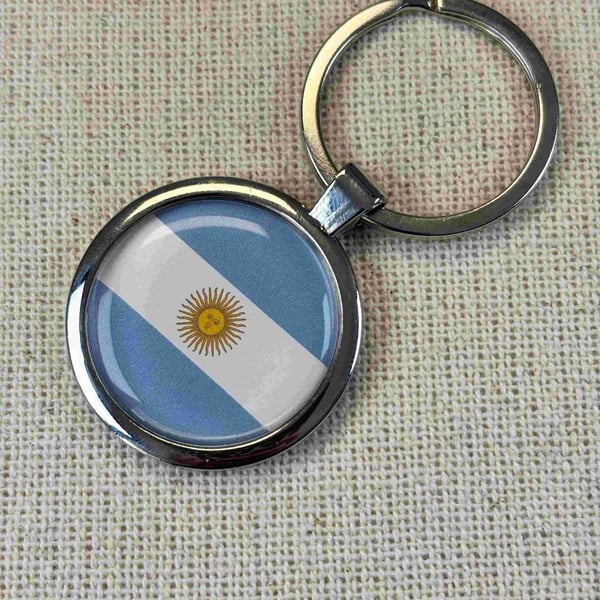 Argentina Flag Keyring