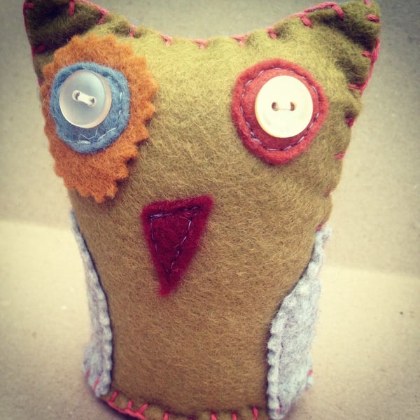 Handmade felt owl 