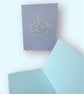 Embroidered mother and new baby blank cards, line art, newborn, christening.  - Image 5