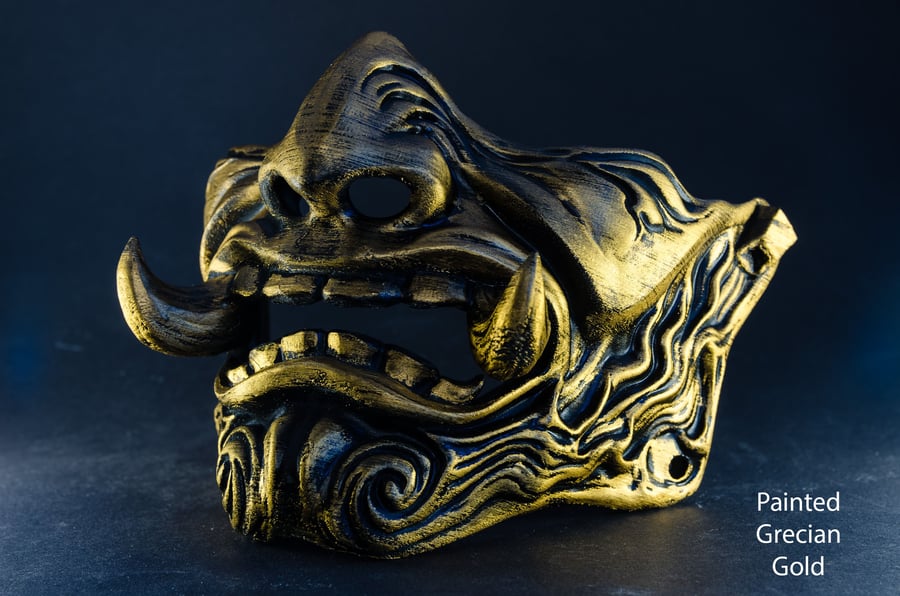 Wearable Samurai Menpo Oni Ninja Ghost of Tsushima Masks - Multiple Colours