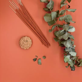 Festive Mooncake Incense & Holder (Orange-Sunset No.6019)