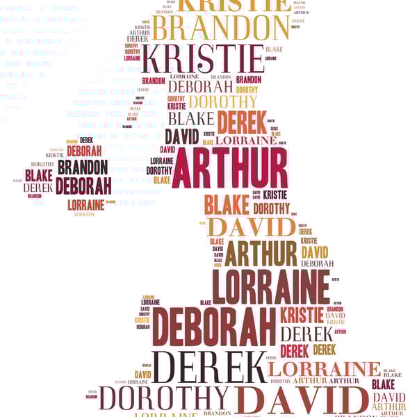 Lovely Personalised Digital Download map great for framing in shabby chic frame 