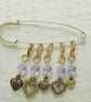 Crochet or knitting stitch markers - sets of 5 - Image 4