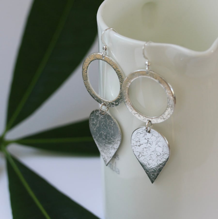 Extra Large Sterling Silver Statement Earrings