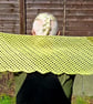 Long crocheted scarf with sawtooth edge detail - Image 2