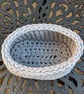 Crochet basket, oval container, home decor, plant display - Image 2