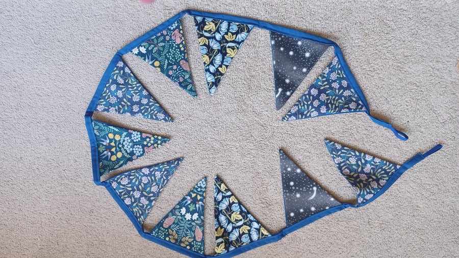 Summer Bunting - Midsummer's Night  (standard length)