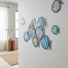 Coastal Ripple Fish Wall Sculpture – Stainless Steel Wave Art