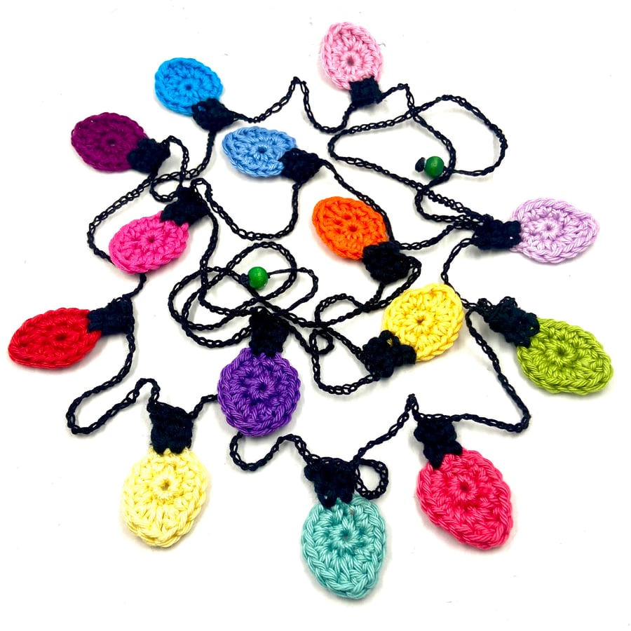 Crochet Mini Fairy Lights Garland 