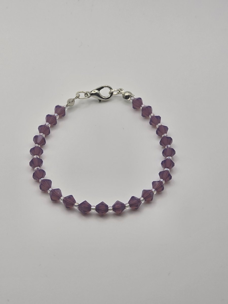 Preciosa Crystal Bracelet - Amethyst