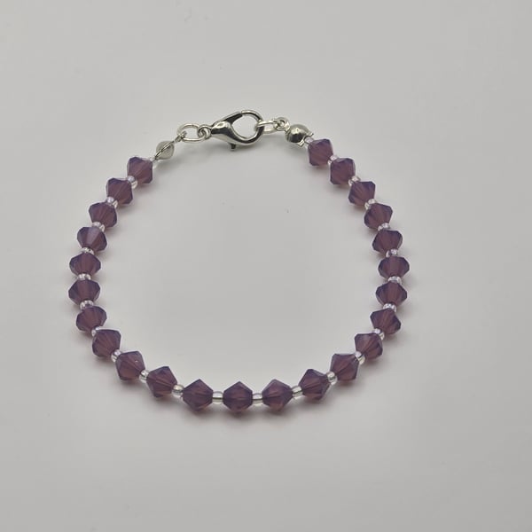 Preciosa Crystal Bracelet - Amethyst