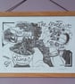 'Catching Up', Linocut Print - Image 4