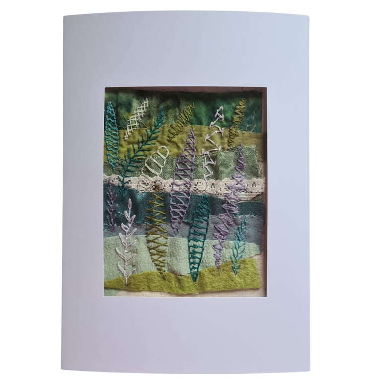 Layer & Stitch Embroidery Kit – Leaves