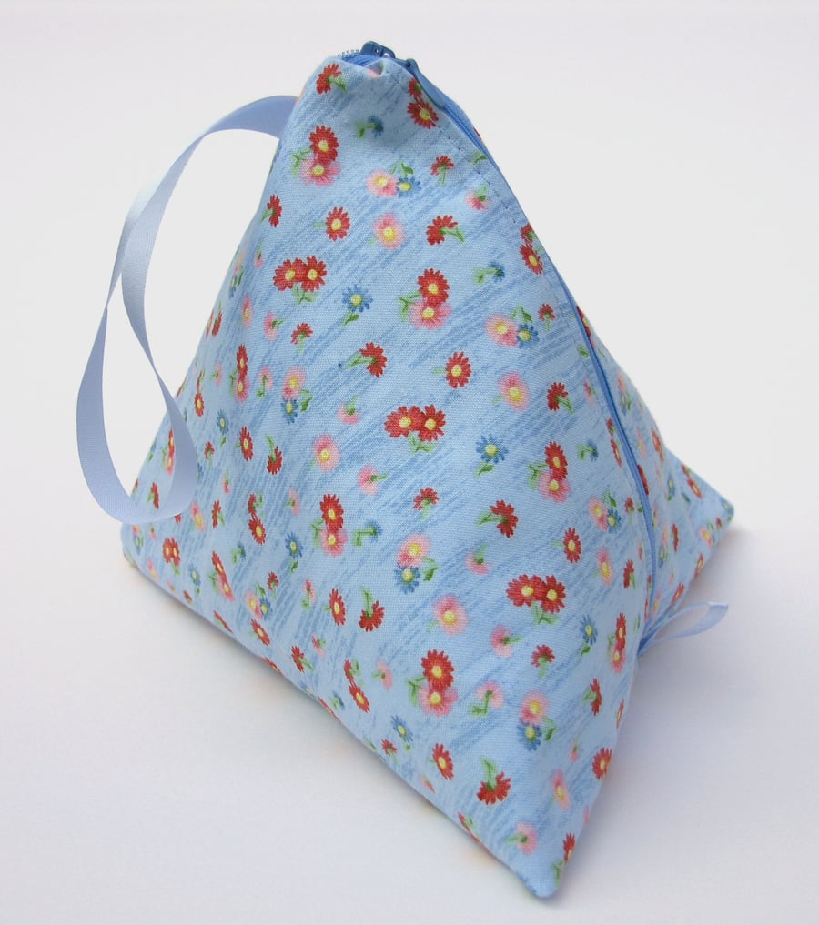 Blue Flower Bag