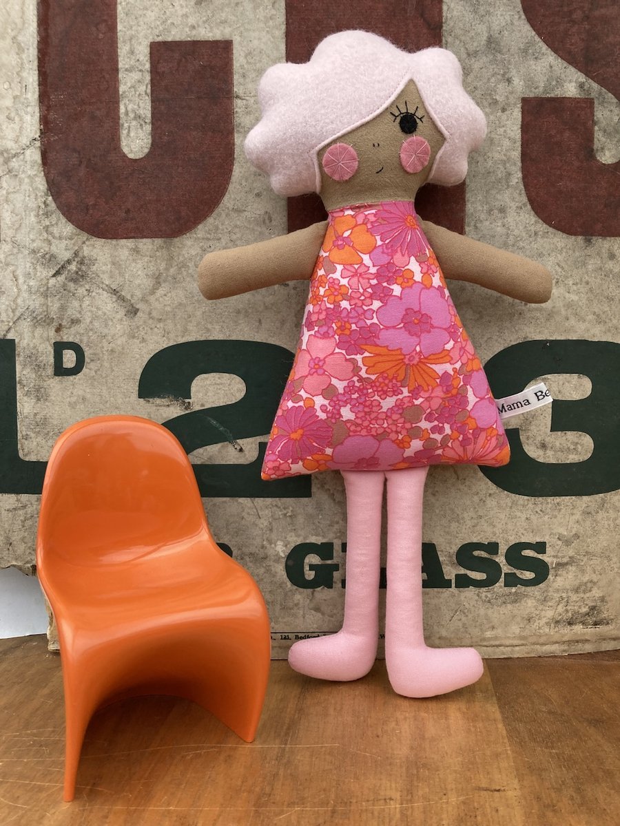 Tami Dolly the Handmade Cloth Doll (pink)