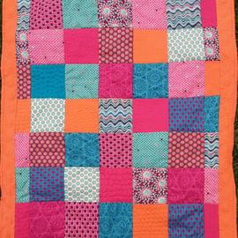 Patchwork Quilt Lap Quilt Cot Quilt Throw