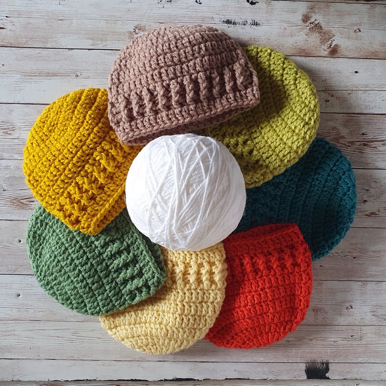 New Baby Crochet Hat, Other colour choices and sizes available