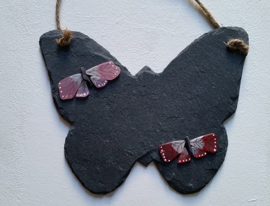 Unusual Mother's Day Gift, Butterfly Shaped Slate for her 