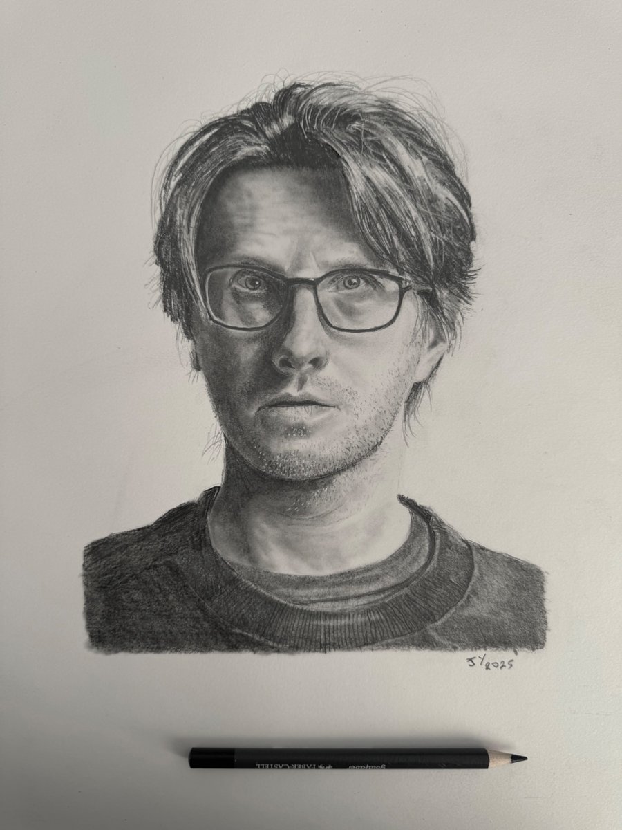 Original framed A3 portrait of Steven Wilson 